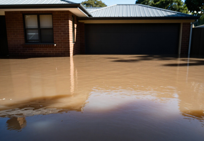 Before and after flood damage in Shalvey